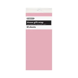 10pk Lovely Pink Tissue Gift Wrap Sheets 51x66cm