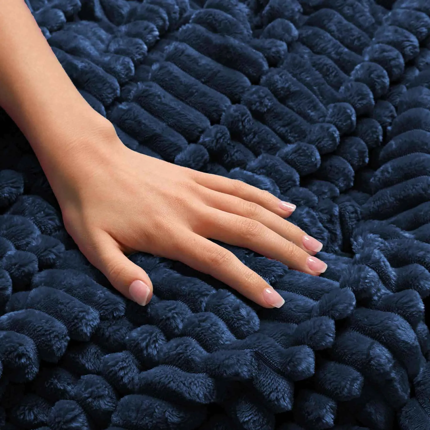 All Seasons Lines Embossed Sherpa Blanket