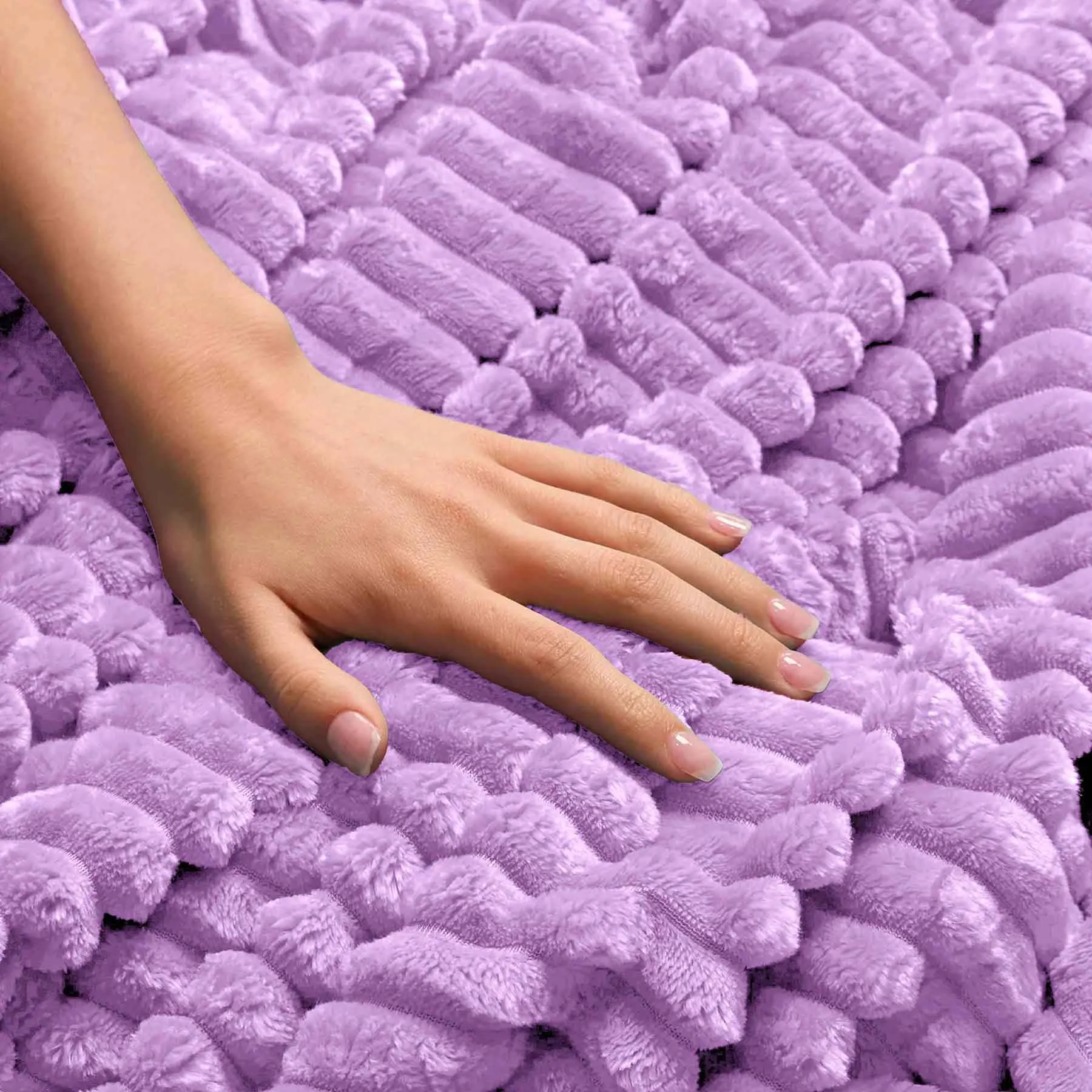 All Seasons Lines Embossed Sherpa Blanket
