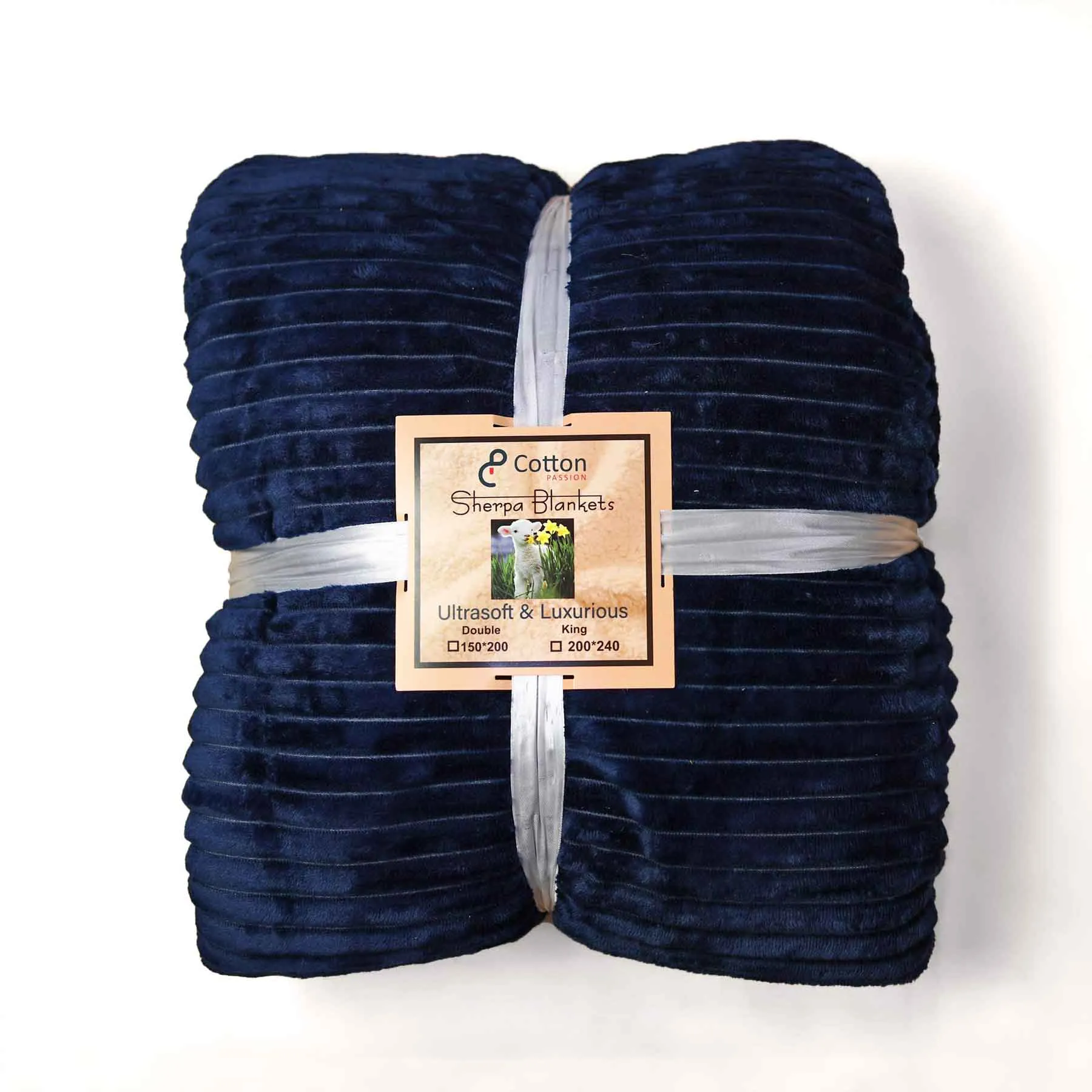 All Seasons Lines Embossed Sherpa Blanket