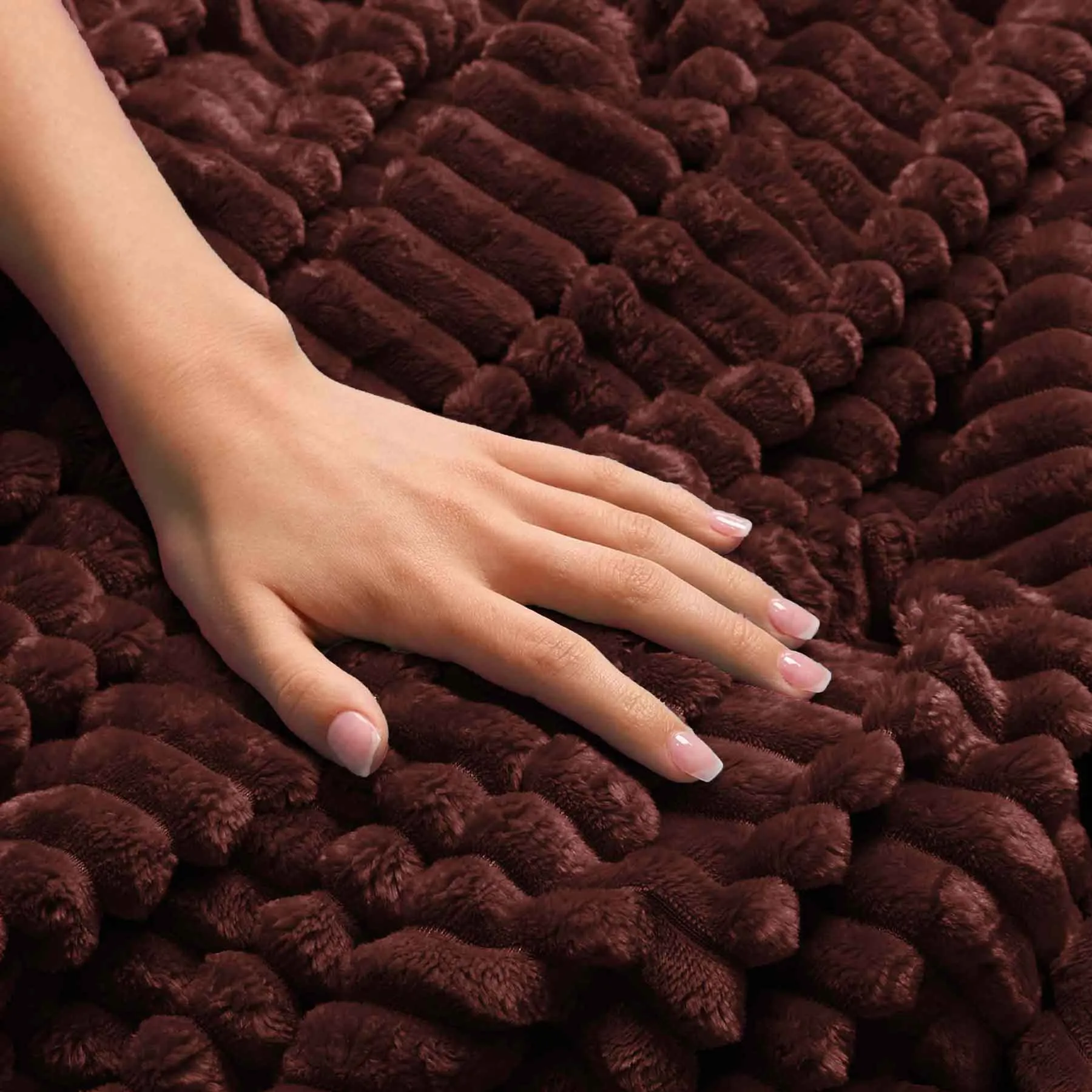 All Seasons Lines Embossed Sherpa Blanket