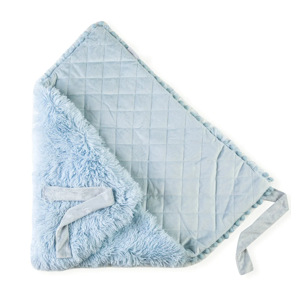 Bizzi Growin Baby Blanket Koochiwrap Powder Blue