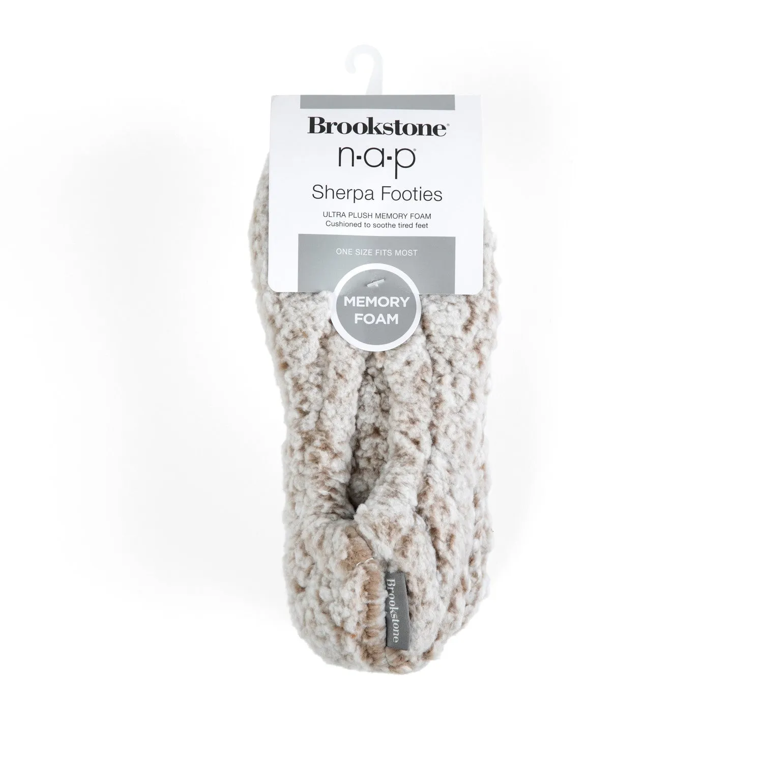 Brookstone Heather Sherpa Footie