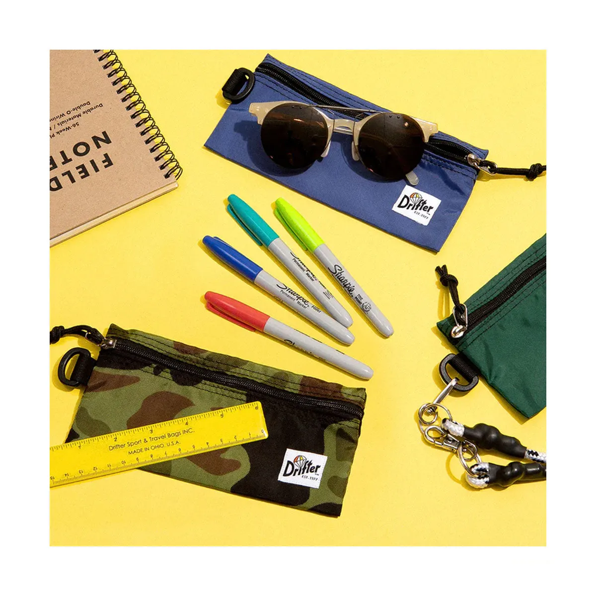 Drifter : Pen Case : Forest Green