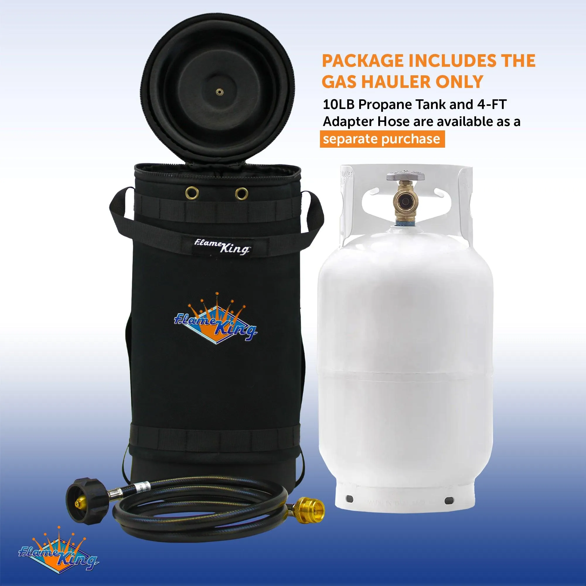 Flame King Propane Gas Hauler for 10lb Propane Tank Insulated Protective Carry Case