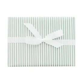 Green Painted Stripe Wrapping Paper