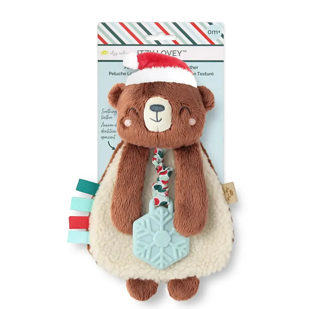 Holiday Bear Itzy Lovey™ Plush   Teether Toy