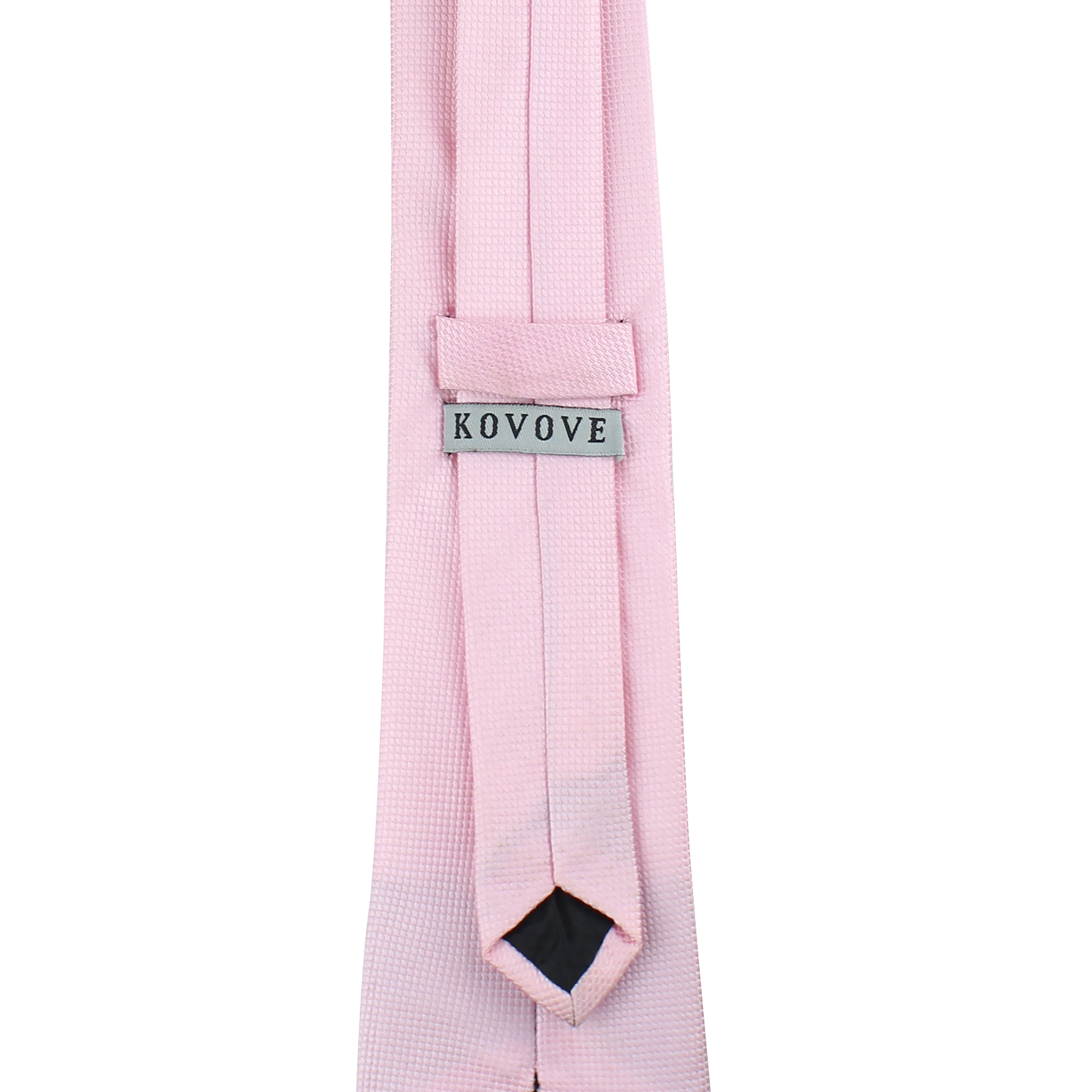 Kovove Glorious Pink Checkered Neck Tie For Men