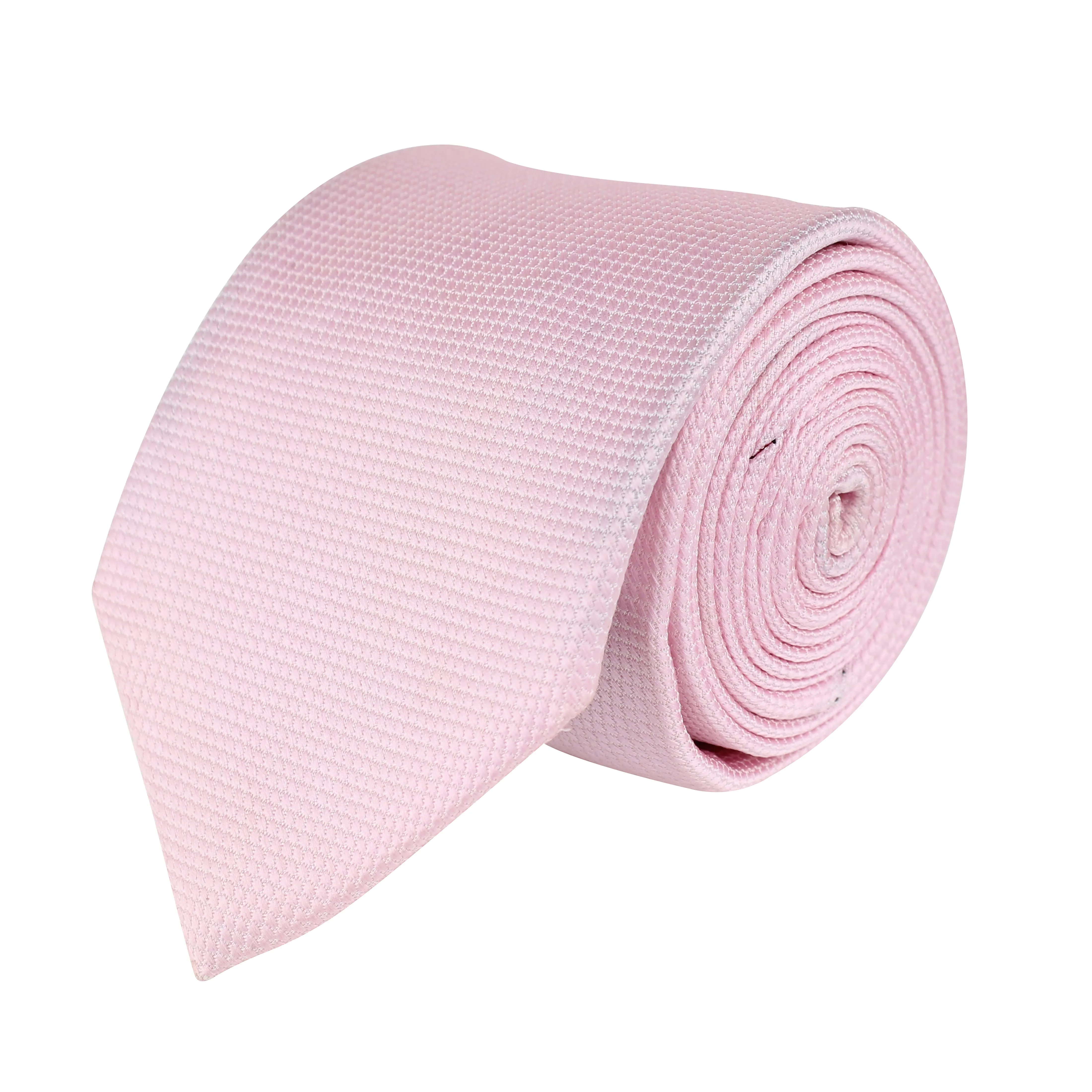 Kovove Glorious Pink Checkered Neck Tie For Men