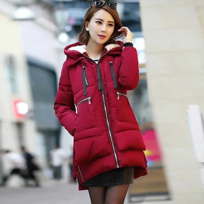 M-5XL Winter Women Parkas Coats Female Jacket Plus Size