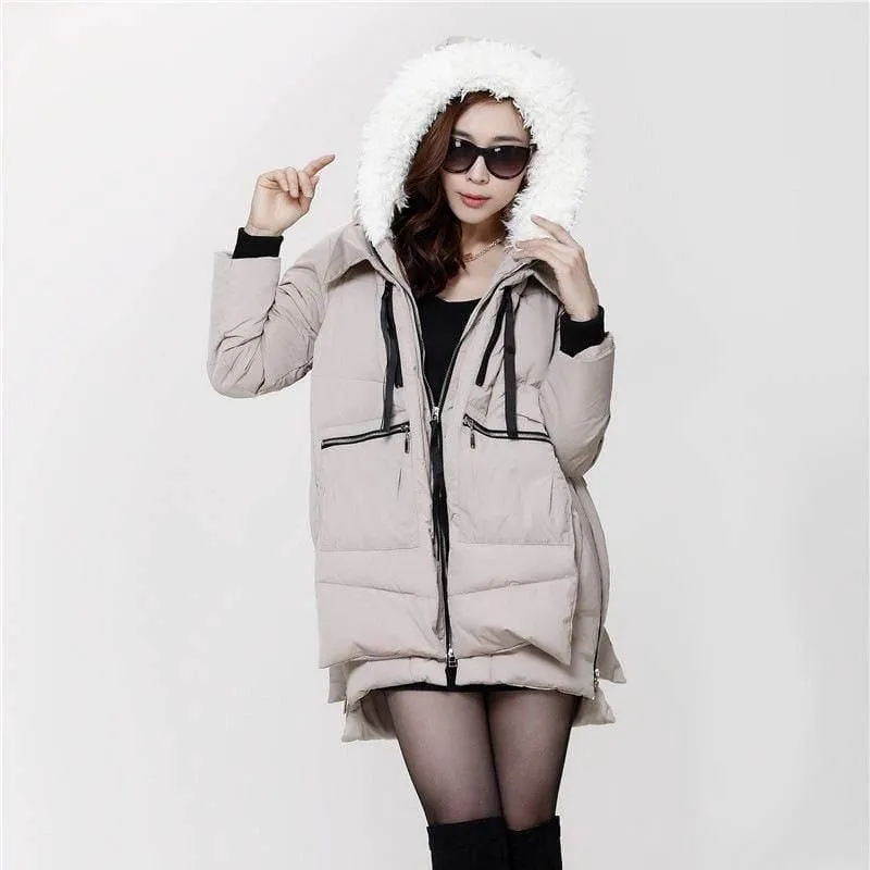 M-5XL Winter Women Parkas Coats Female Jacket Plus Size