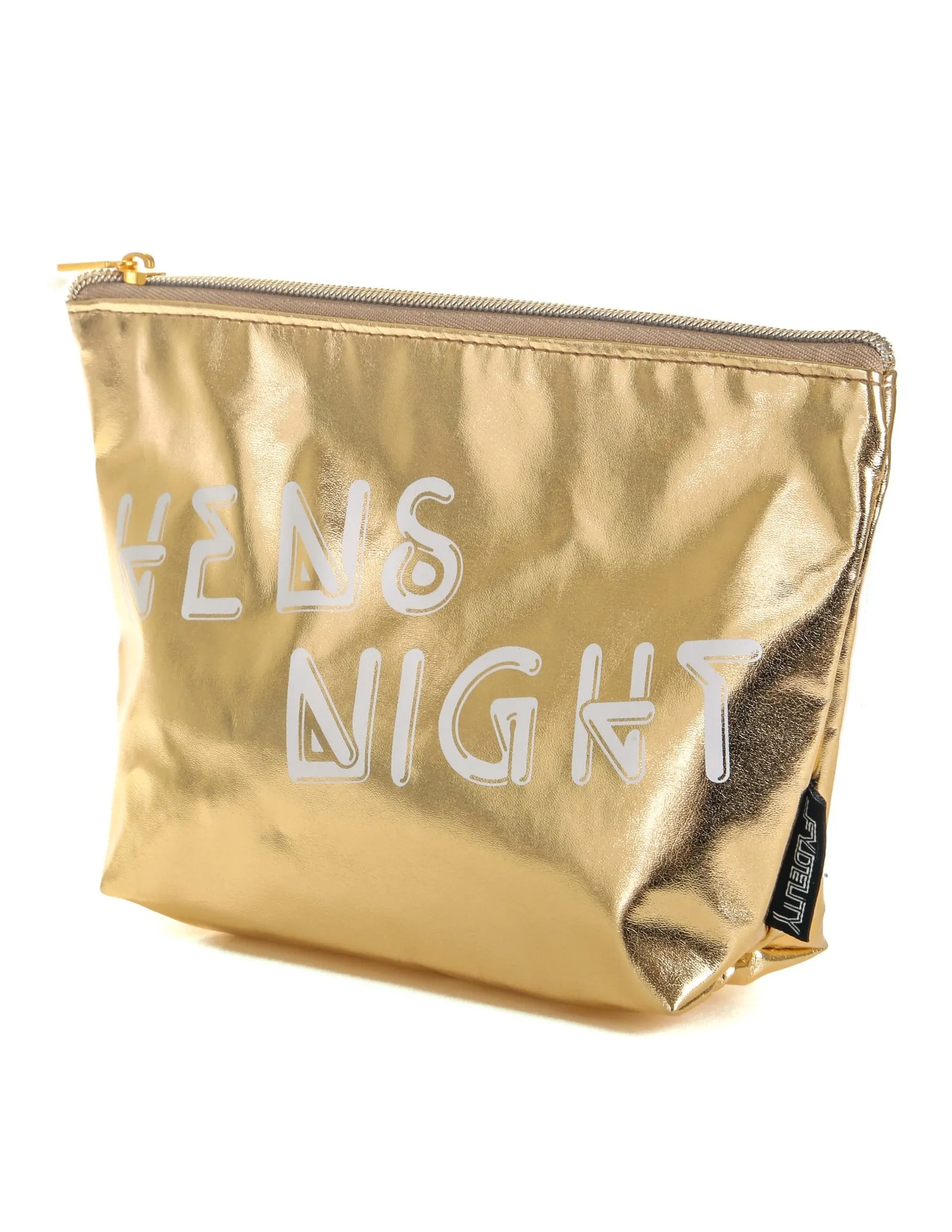 Make-Up Bag | Zip Pouch | HENS NIGHT Metallic Gold