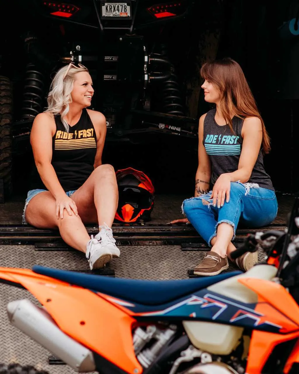 Ride Fast Muscle Tank Charcoal