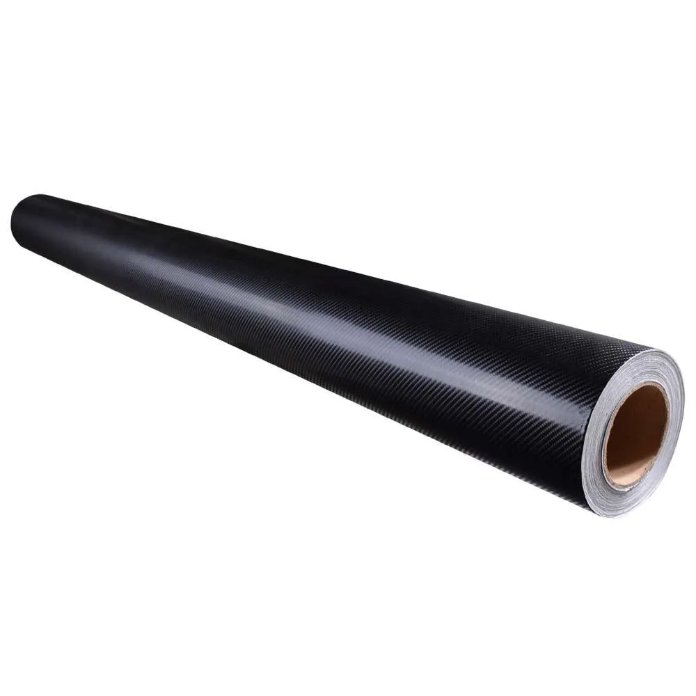 TheLAShop Carbon Fiber Wrap 100ft x 5ft 4D Vinyl Car Wrap Roll Black