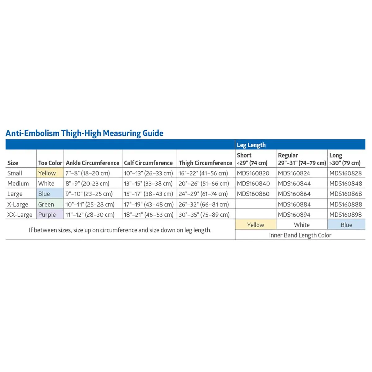 Thigh Length Anti-Embolism Stocking 1/Pair - Medline