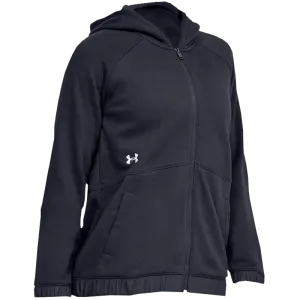 UA Women's Hustle Fleece Full-Zip Hoodie