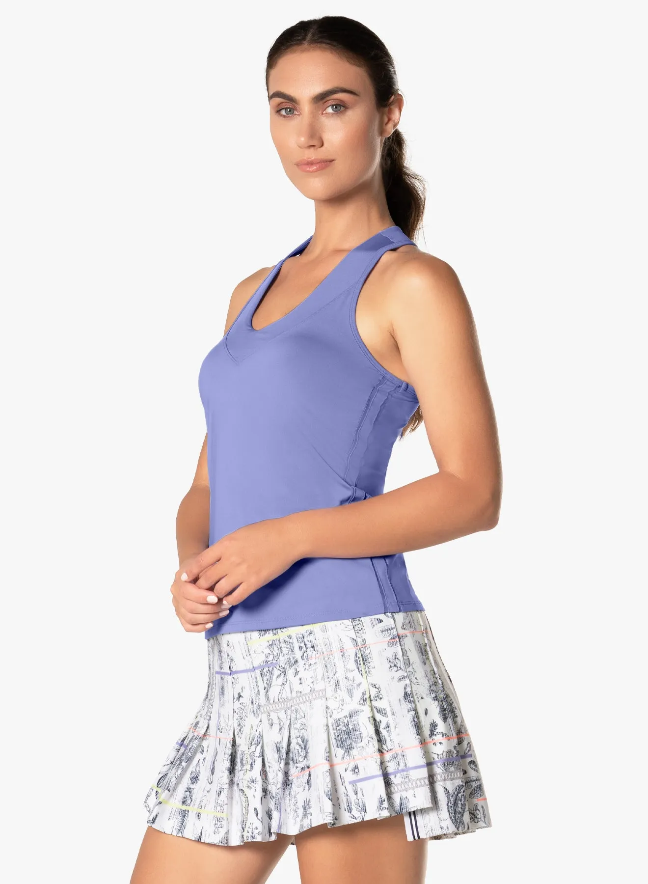 V-neck Tank W/ Bra