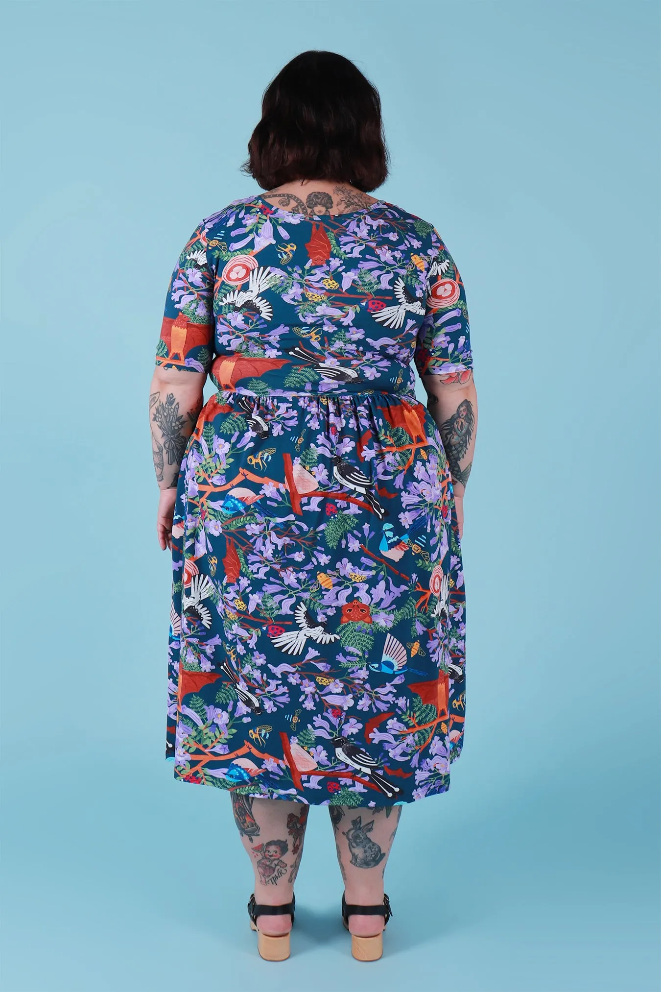 Winnie Reversible Dress Jacaranda