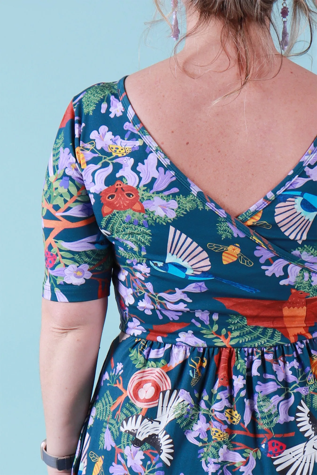 Winnie Reversible Dress Jacaranda