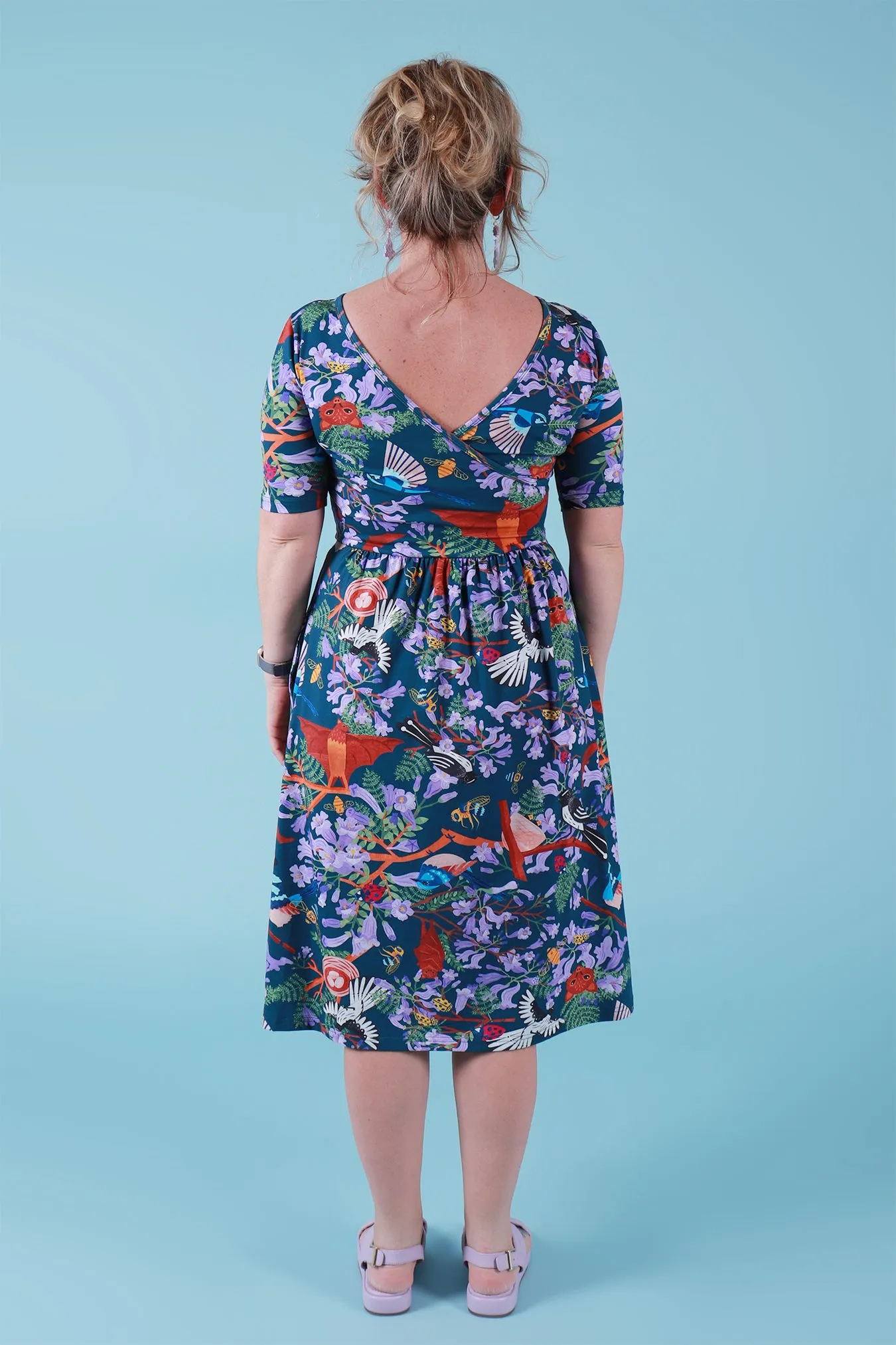 Winnie Reversible Dress Jacaranda