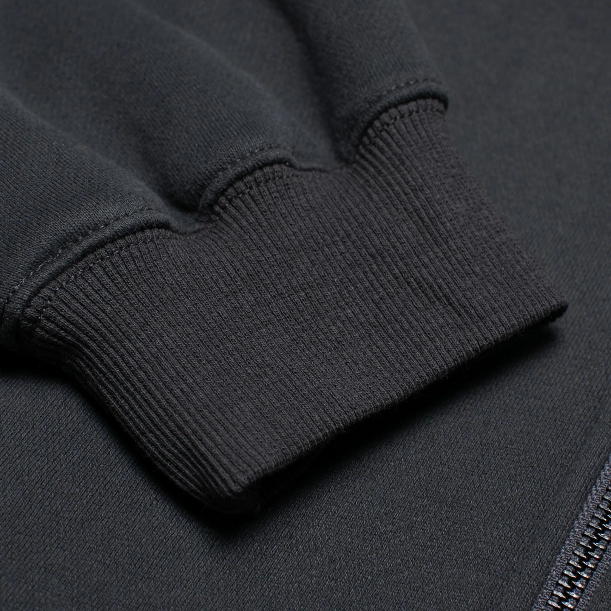 Zip-Up Back Patch Hoodie