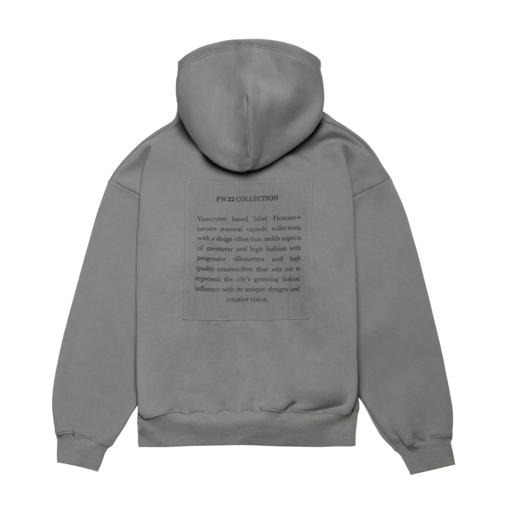 Zip-Up Back Patch Hoodie