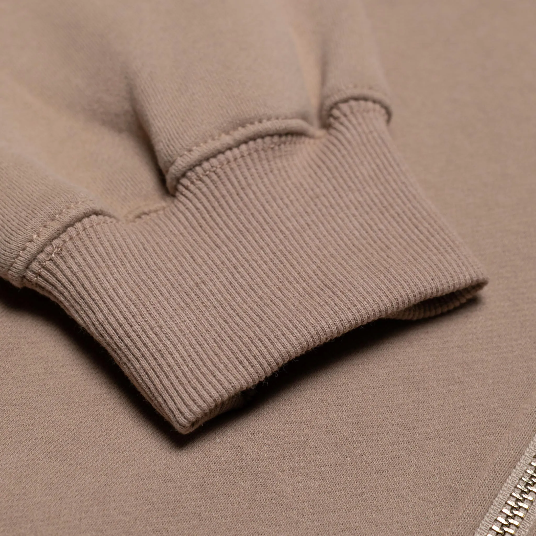 Zip-Up Back Patch Hoodie