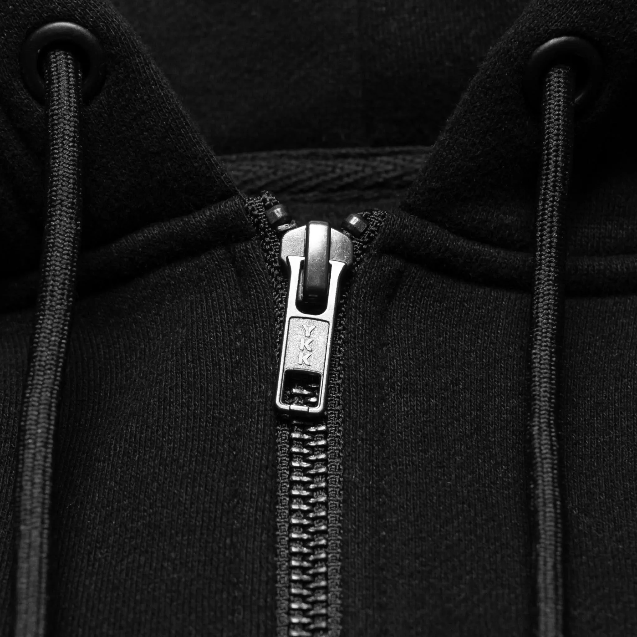 Zip-Up Back Patch Hoodie