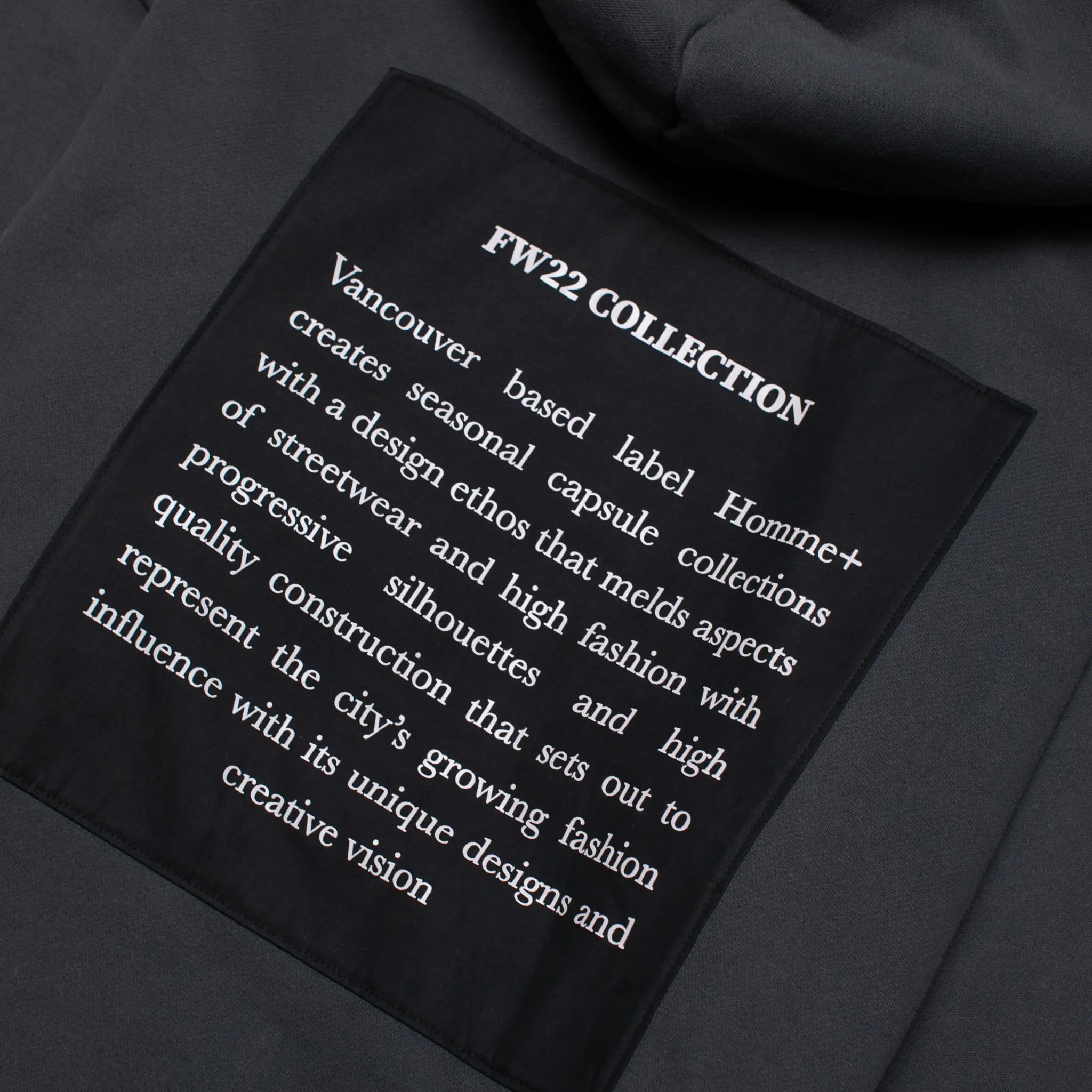 Zip-Up Back Patch Hoodie