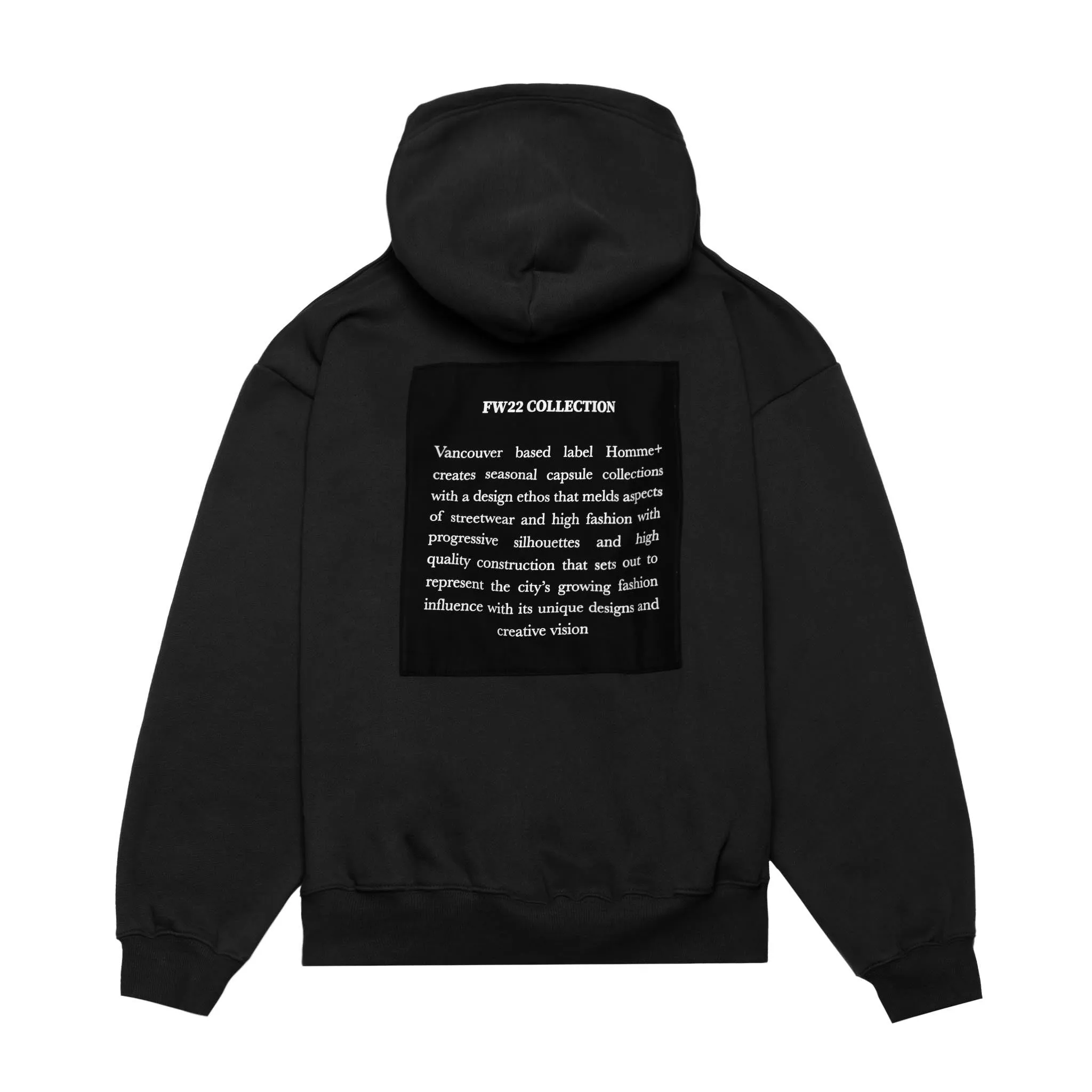 Zip-Up Back Patch Hoodie