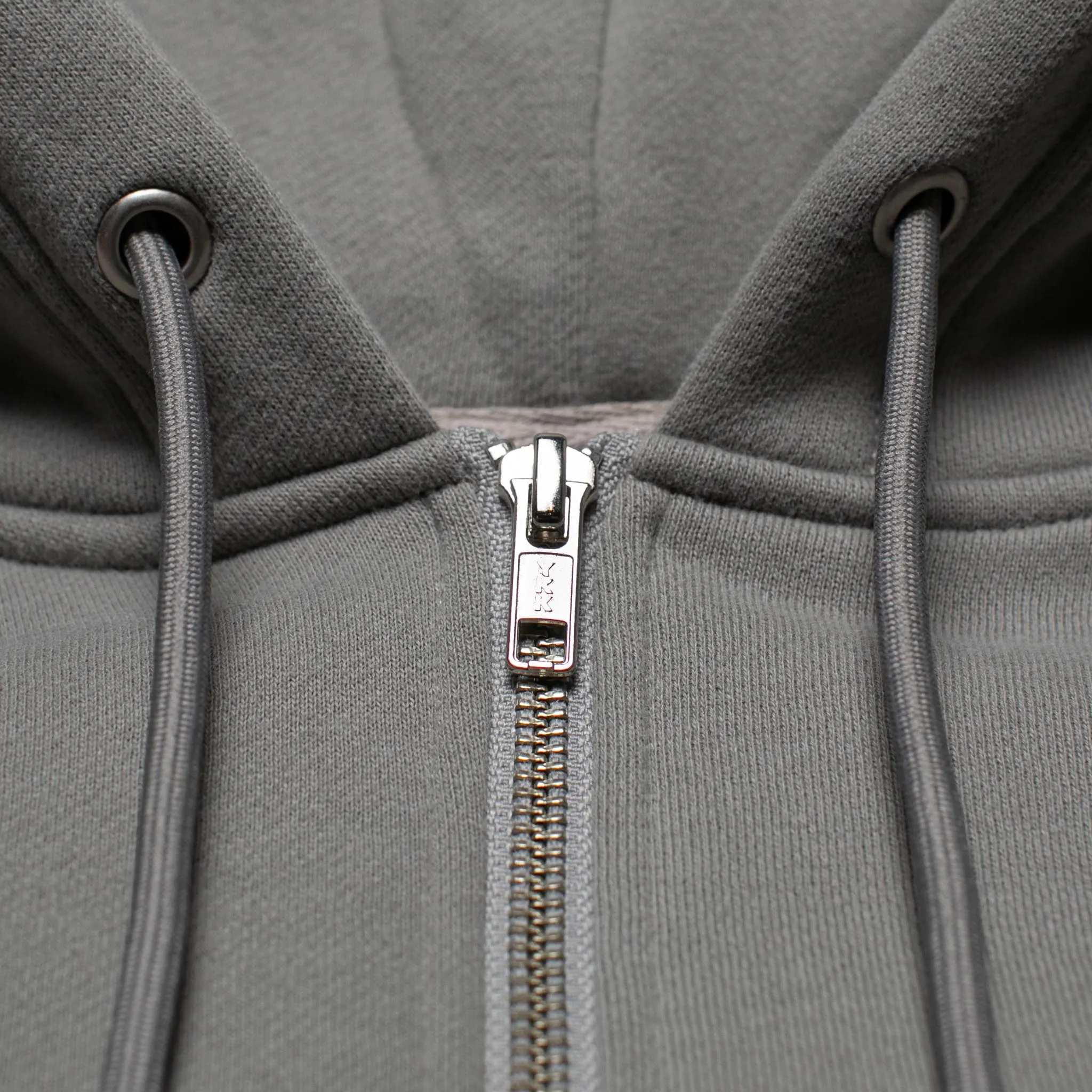 Zip-Up Back Patch Hoodie