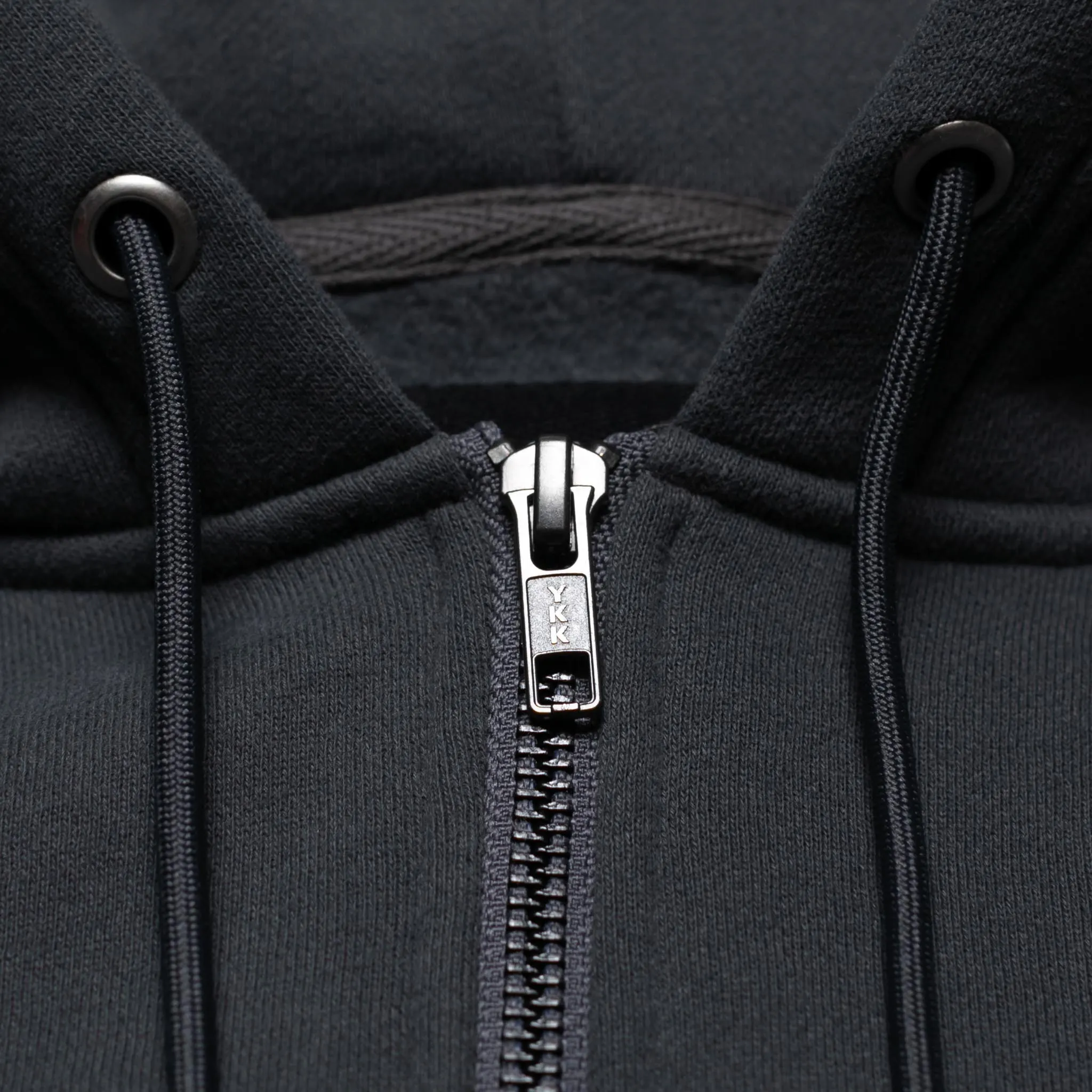Zip-Up Back Patch Hoodie