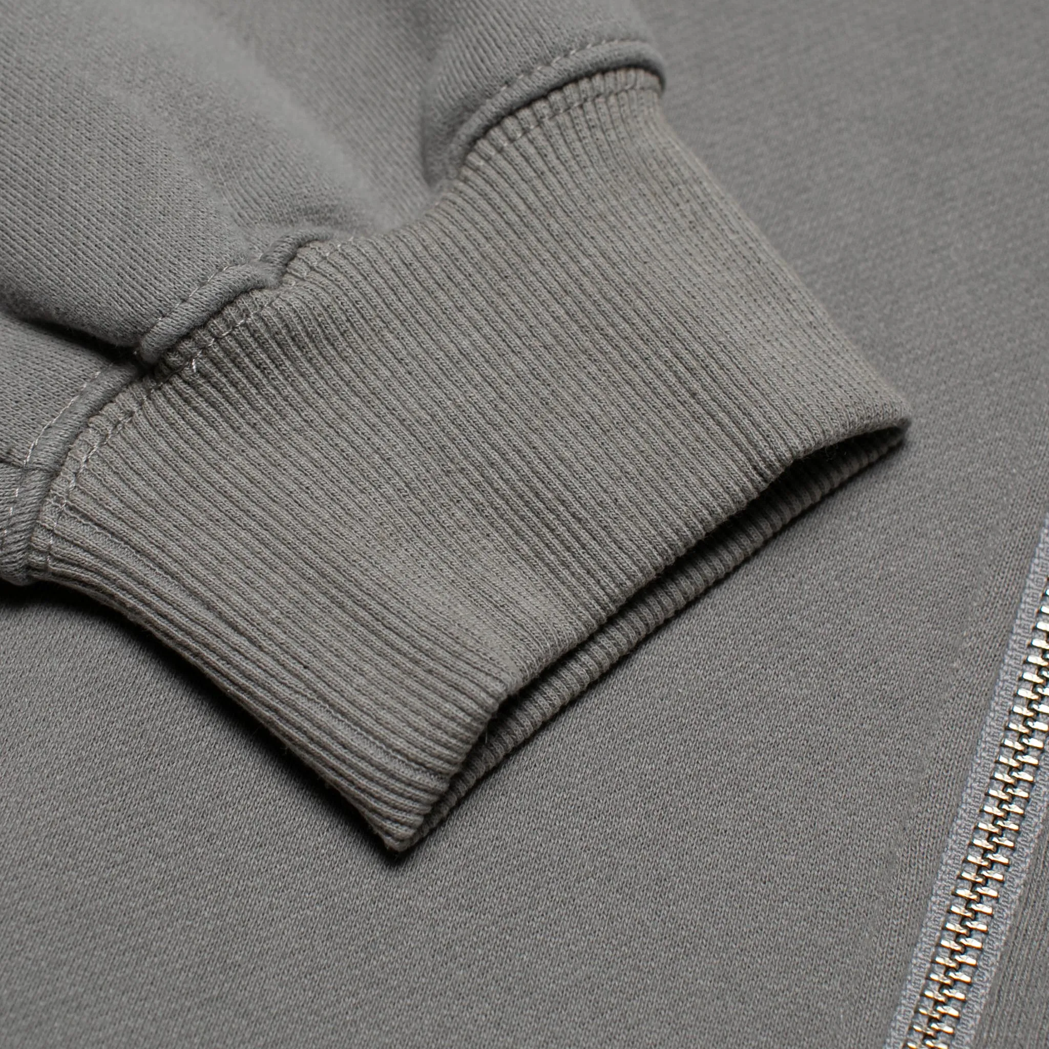 Zip-Up Back Patch Hoodie