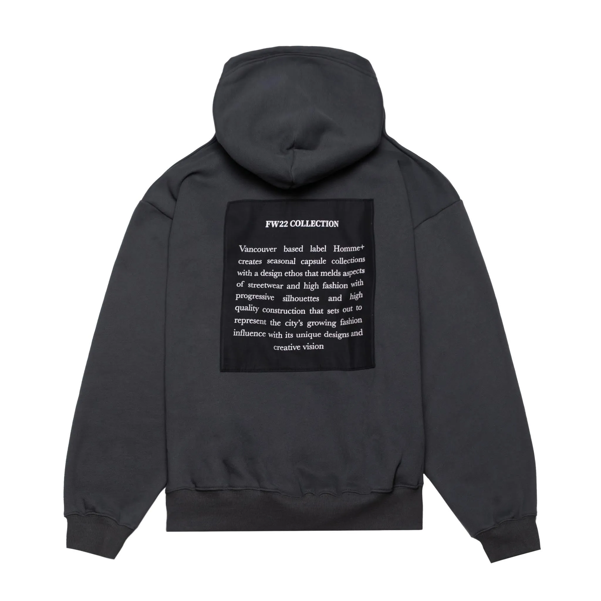 Zip-Up Back Patch Hoodie