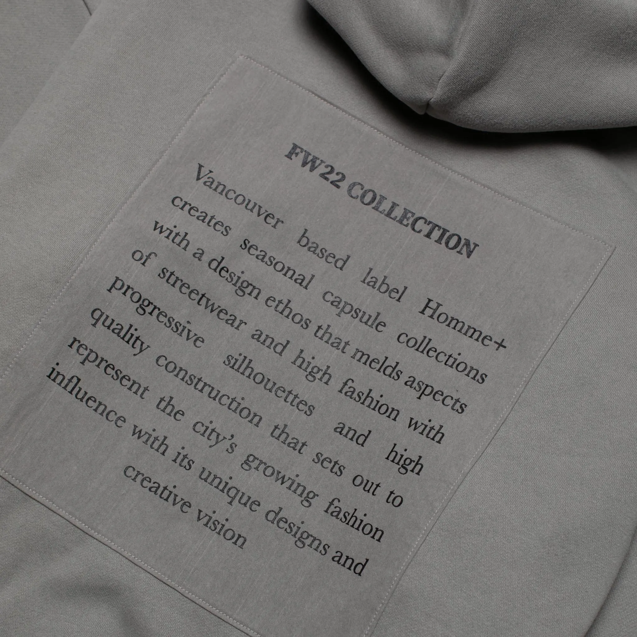 Zip-Up Back Patch Hoodie