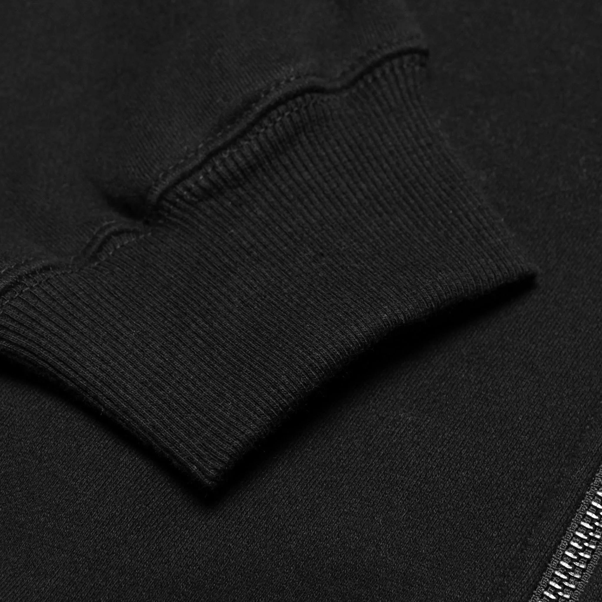 Zip-Up Back Patch Hoodie